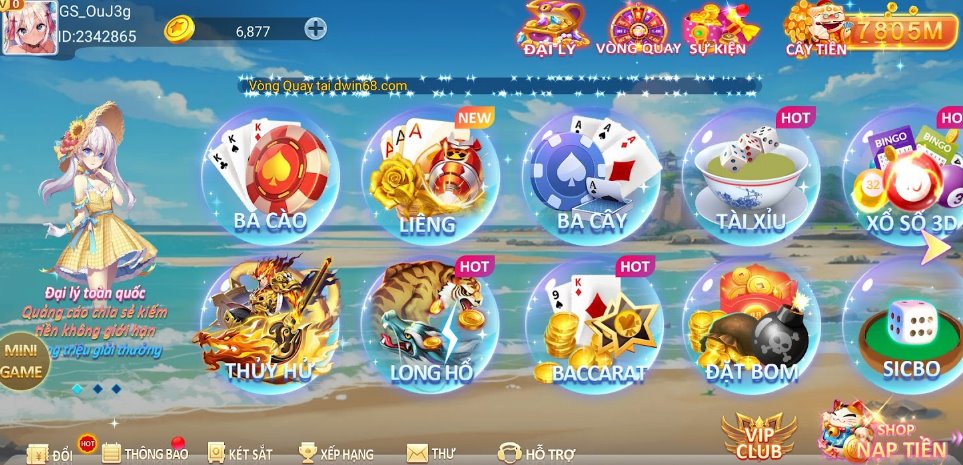 Baccarat Dwin68 là một trong những tựa game casino