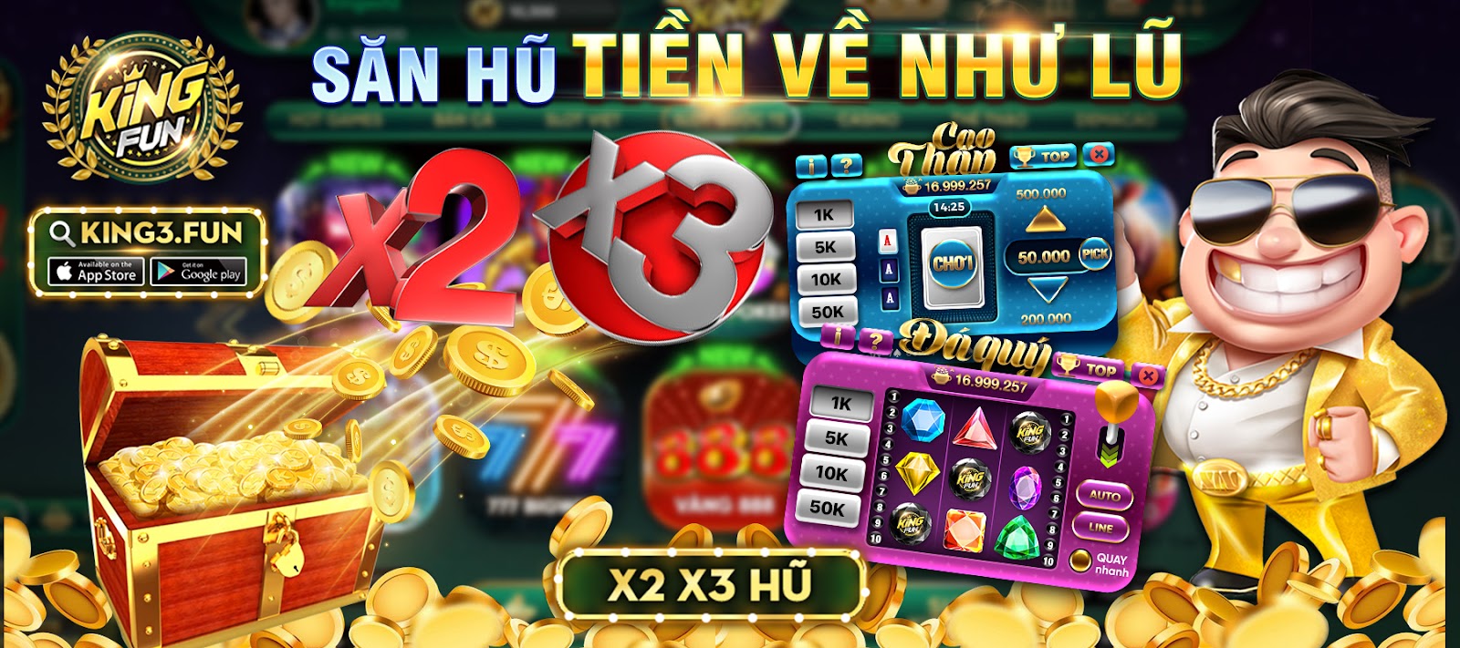 KINGFUN - CỔNG GAME BÀI ĐỔI THƯỞNG HÀNG ĐẦU CHÂU Á