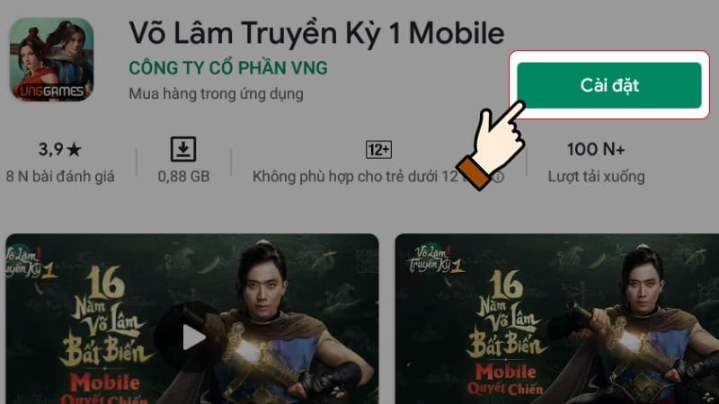 Tải Võ Lâm Truyền Kỳ Mobile bằng Bluestack